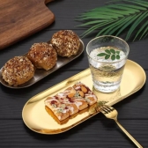 Bandeja Dourada Auxiliar Alimento Estética Micropigmentação