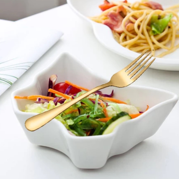 Kit 12 Talheres Aço Inox Stainless Steel Mesa Posta Garfo Colher Dourado Linha Luxo