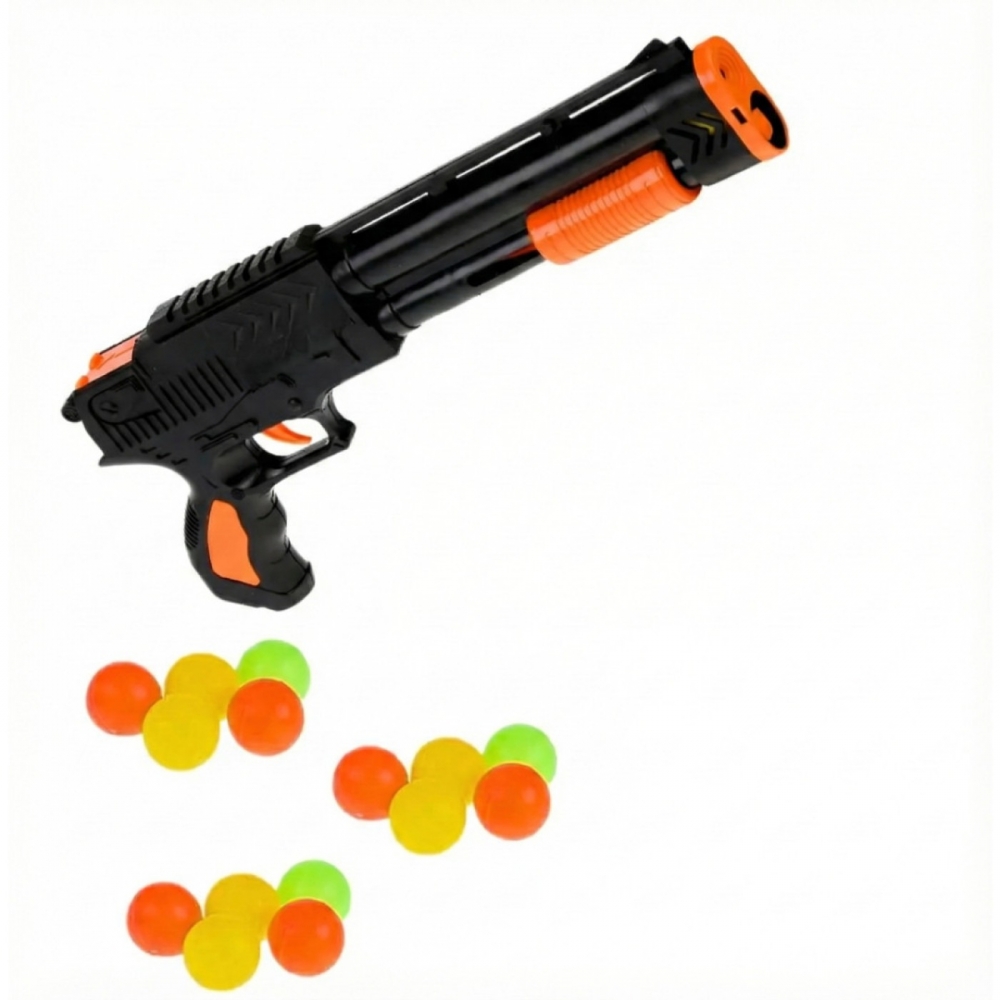 Escopeta Lança Bolas Brinquedo 6 Munições