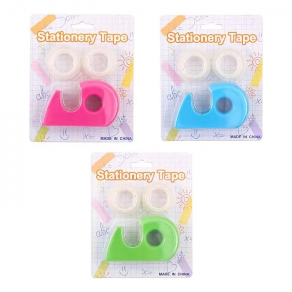 Fita Colorida 5 Rolls E Dispensadores De Fita