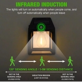 Luminaria Solar Com Movimento Sensor Luz De Parede Lâmpada LED