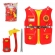 Kit Bombeiro Com Colete + Machado + Radinho Vermelho