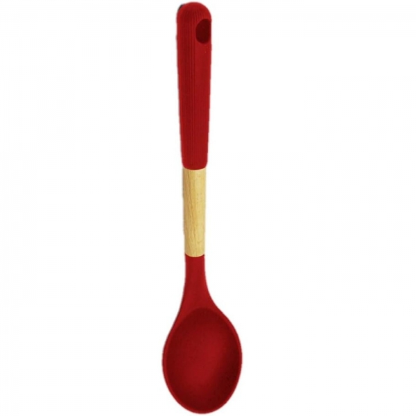 Colher Cabo de Silicone Auxiliar De Mexer 32Cm