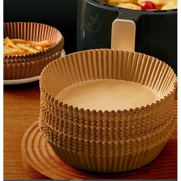 100 Pcs Papel Forro Air Fryer Antiaderente Forma Antiaderente Descatavel