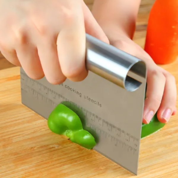 Espátula Para Massas Com Regua 15CM Chocolate Legumes Aço Inox Confeiteiro Alisador Bolo