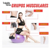 Bola de Ginástica Suíça Yoga Pilates Bola de Pilates Inflável Anti Estouro com bomba para encher