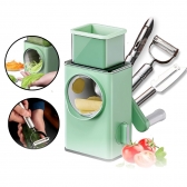 Kit Cortador Ralador Fatiador E 3 Descascadores de Legumes Inox