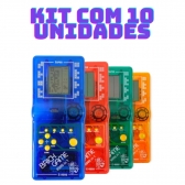 Kit com 10 Super Mini Game Retro Brinck Game Portátil 9999 jogos
