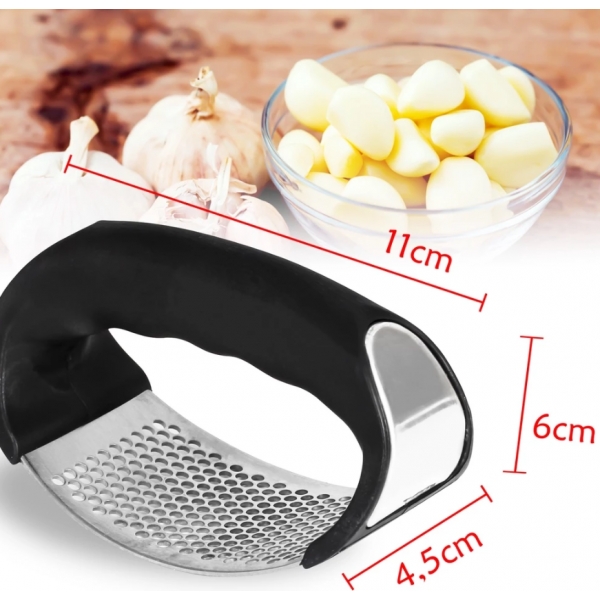 Espremedor Amassador Triturador De Alho Inox Manual Cozinha Garlic Press