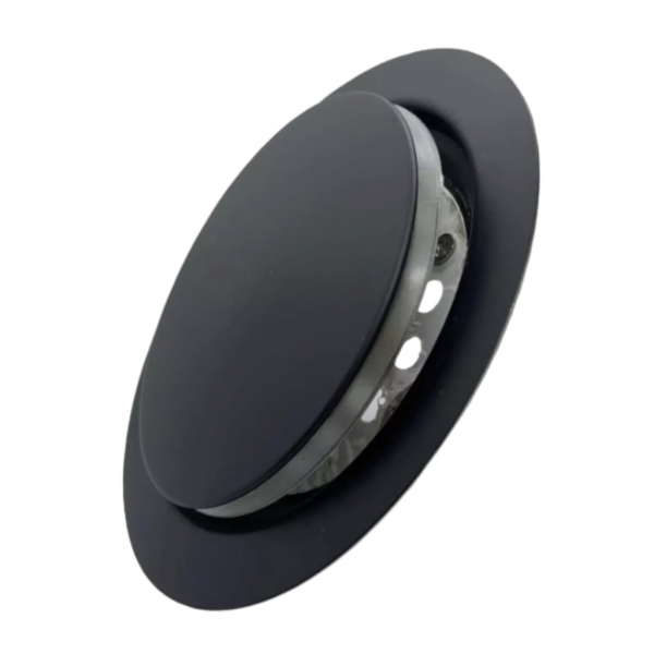 Ralo Click P/banheiro Redondo Preto Black 10x10 Veda Cheiro