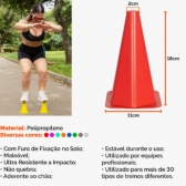 Kit Funcional Agilidade 5 Chapéus + 5 Cones e Escada Para Treino Completo