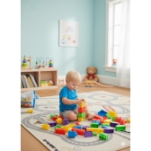 Blocos de Montar Educativos Kids - Peças Coloridas com Bolsa Prática - Estimula IQ & EQ