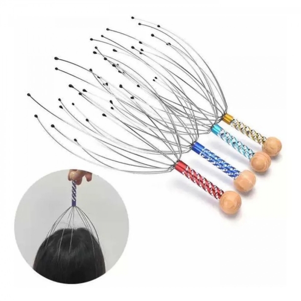 Massageador De Cabeça Manual P/ Alivio, Anti Stress