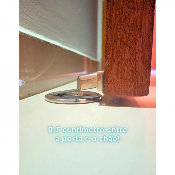 Trava Porta Magnético Inox Prendedor Fixador Segurador Imã