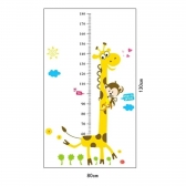 Adesivo Regua Girafa De Parede E Porta Medir Altura