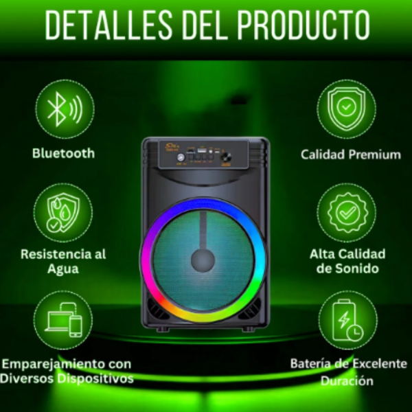 Caixa De Som Portable Speaker orador sem fio recarregável melhor bluetooth speaker com microfone karaoke - ZQS8146