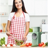 Ralador Cortador De Legumes E Verduras Fatiador De Queijo Giratótio 3 EM 1