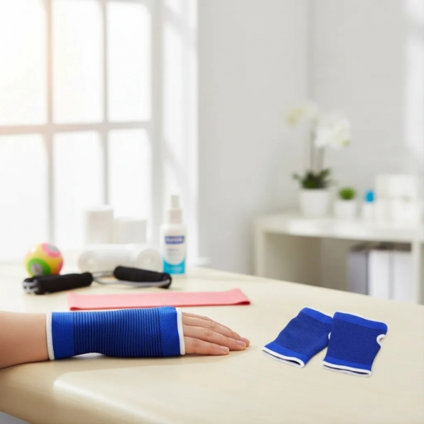 Munhequeira Ortopédica Ajustável Para Digitação Es - Azul