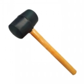 Marreta De Borracha 27Cm Preta 43Mm Emborrachada