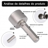 Kit de Jogo de Bits Soquete Canhão para Parafusadeira 5 A 13mm