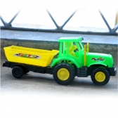 Trator De Plástico Resistente Design Realista Brinquedo
