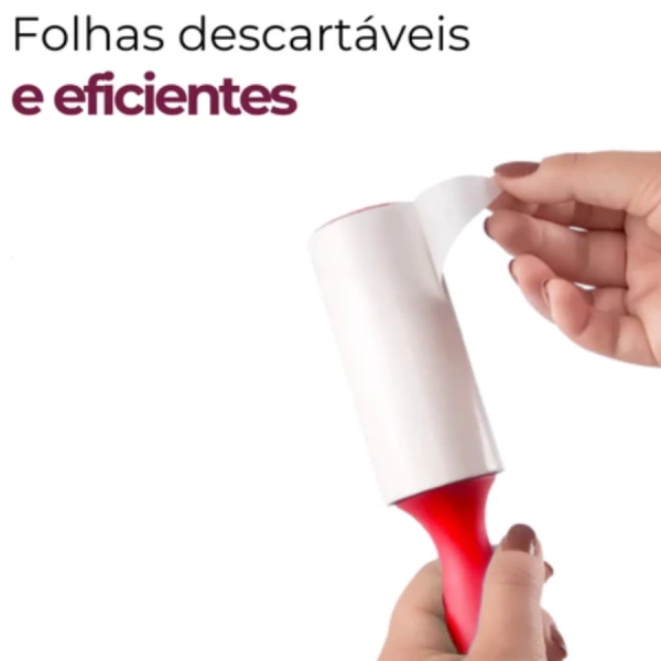 Kit Rolo Adesivo para Pelos com 2 Refis Removedor de Pelos