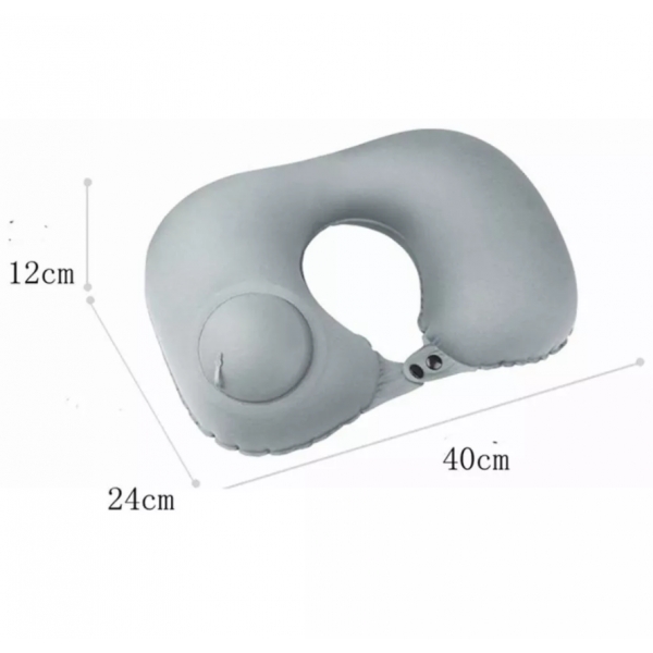 Travesseiro De Viagem Avião Inflável Super Leve Portátil Pescoço U-Forma Automática Inflável Cervical Travesseiro