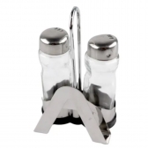 Jogo Galheteiro De Saleiro E Pimenteiro Com Porta Guardanapo