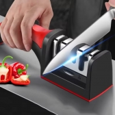 kit Espremedor Amassador Triturador De Alho e Amolador Faca Afiador Profissional com cabo 3 EM 1