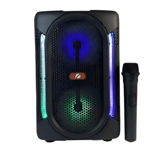 Caixa de Som 6.5 Polegadas Dupla Eletrônica Som Sem Fio para Festas com Microfone Sem Fio para Karaokê - KTS-1329