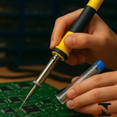 01 Tubo Solda Estanho 12g 0,5mm Diâmetro Tubete