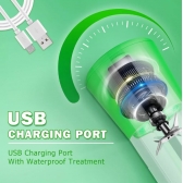 Mini Liquidificador Portátil Recarregável Com 6 Lâminas 380ML Cabo USB