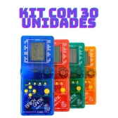 Kit com 30 Super Mini Game Retro Brinck Game Portátil 9999 jogos
