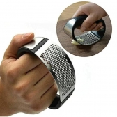 kit Espremedor Amassador Triturador De Alho e Amolador Faca Afiador Profissional com cabo 3 EM 1