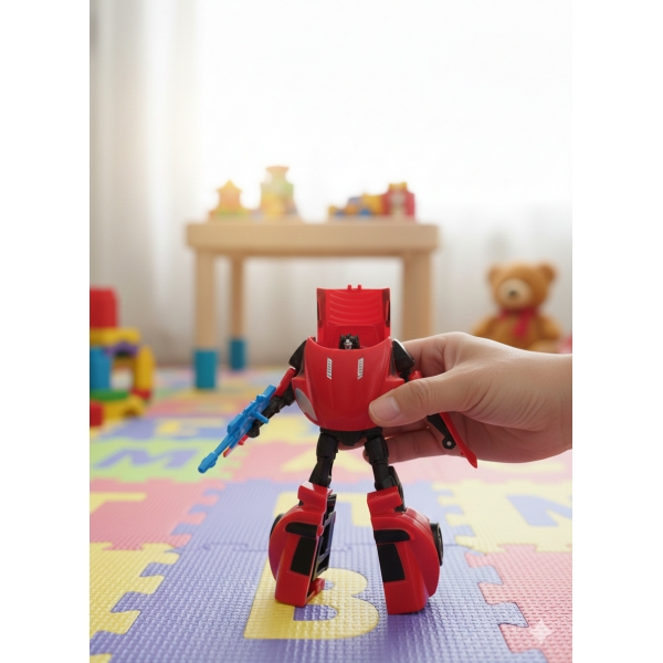 Carrinho Vira Robô Infantil 2 em 1: Transformação Imediata, Diversão Sem Fim