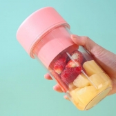 Copo Caneca Liquidificador Mini Juicer 500ML com 6 laminas com tampa e canudo Recarregavel Portatil