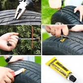 Kit Reparo de Pneu Sem Câmara - Remendo - macarrão