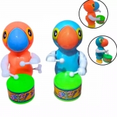 Brinquedo Animais Dino Papagaio Toca Tambor Infantil