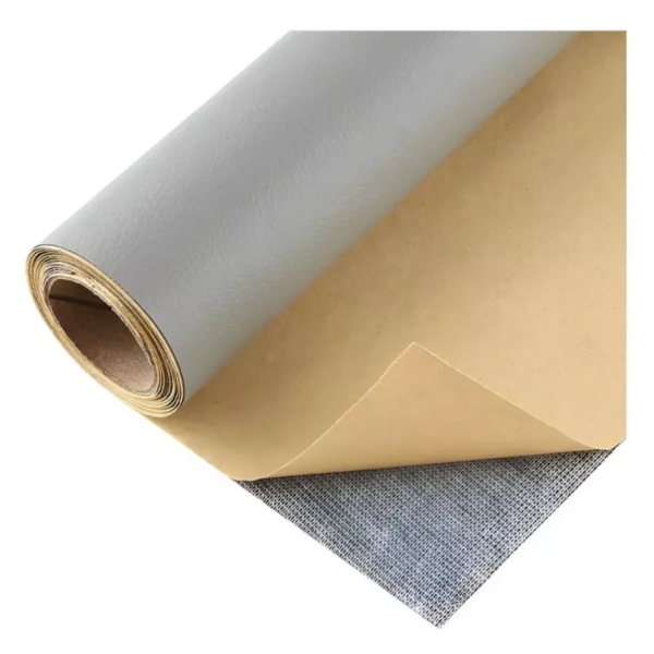 Reparo Para Couro Cinza Ranhura Sintético Auto Adesivo 20Cmx30Cm