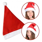 Kit 4 Gorro Touca Papai Mamãe Noel Adulto Brilhante Natal V