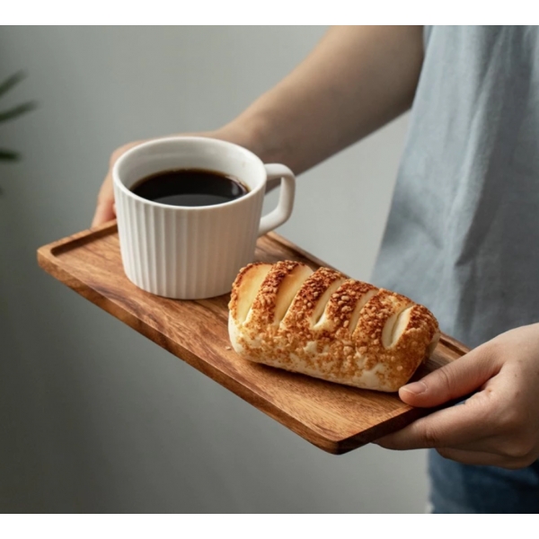 Bandeja de Bambu Petisqueira Retangular - Cozinha - Servir Petiscos