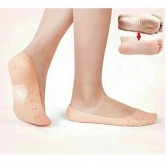 Meia Silicone Hidratante Pé Calcanhar Antiderrapante Aumento pes Protetor Silicone Pe Sapato Par de Meia Palmilha