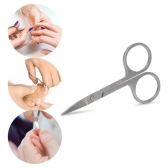 Tesoura Para Unhas Ponta Curva De Inox 9Cm
