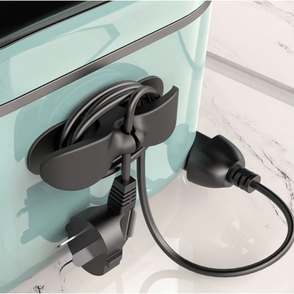 Kit 3 Suporte Do Cabo Clipe Universal O Invólucro Cord Organizador Para Cabos De Armazenamento