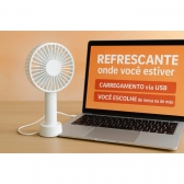 Mini Ventilador De Mão Portátil Recarregável De Mesa Usb