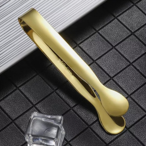 Modus Kit 4 Pegador Pinça De Cozinha Para Gelo Ouro Inox