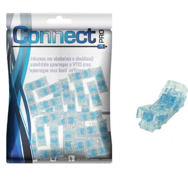 Kit 100 Pçs De Conectores De Emenda Linear C/gel 101e Bargoa Cor Branco