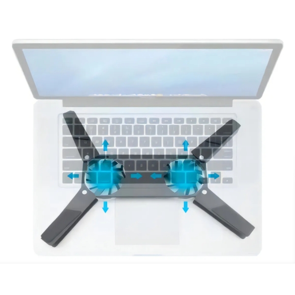 Cooler Usb Base Resfriador Portátil Notebook Aparelhos Modem Cor Preto LED Preto