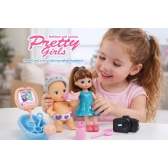 Kit Boneca Infantil com Acessórios Médicos – Brinquedo Educativo Faz de Conta Completo