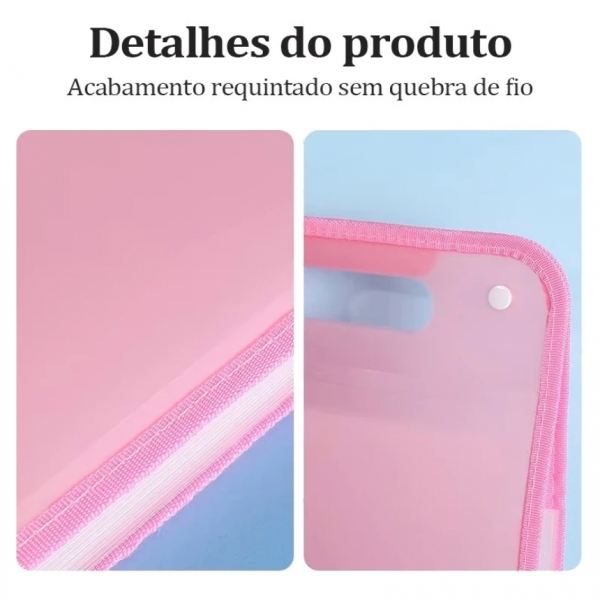 Pasta Sanfonada Com 12 Divisórias Pasta Prancheta Tamanho A4 Escritório Escolar